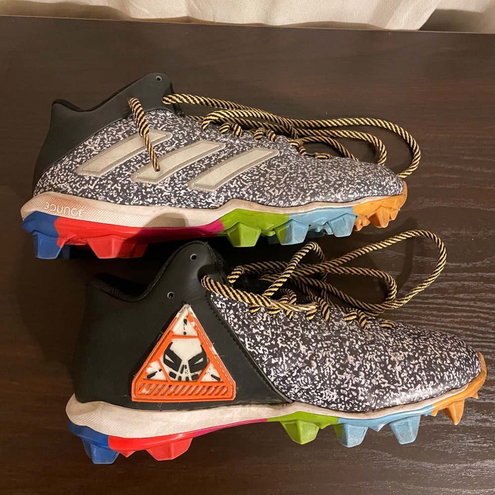 Adidas Youth Football Cleats Freak MD J 20 - Black / Silver